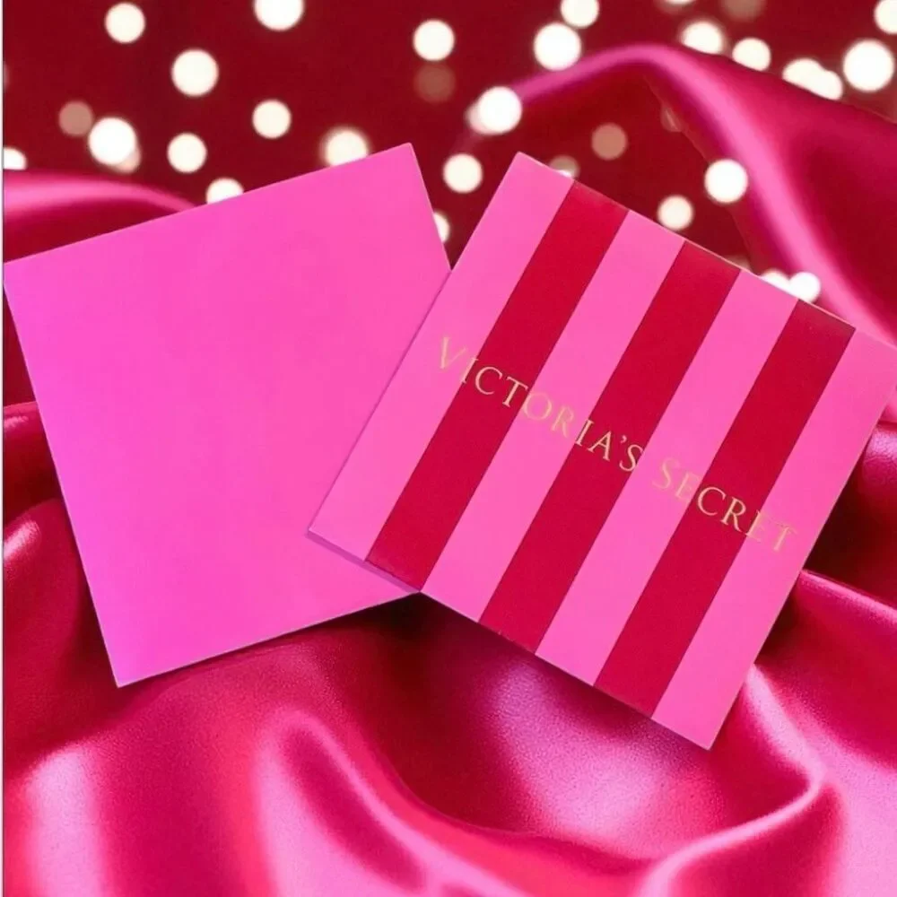 NWT Vintage Y2K Rare Victoria's Secret Pink 10Hx10”Wx4”D Striped Gift Box w/ Bow